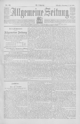 Allgemeine Zeitung Sonntag 13. Juli 1902