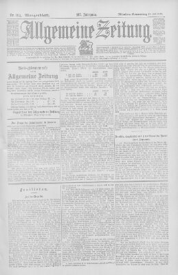 Allgemeine Zeitung Donnerstag 17. Juli 1902