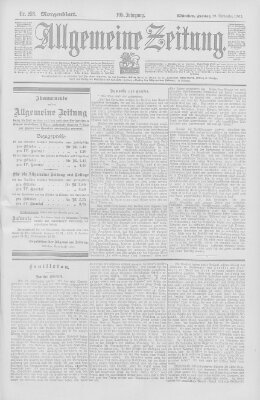 Allgemeine Zeitung Freitag 19. September 1902