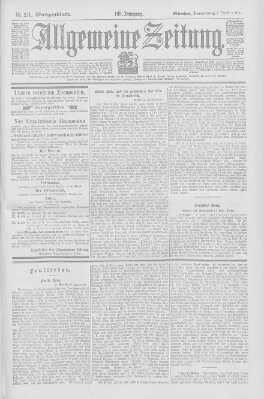Allgemeine Zeitung Donnerstag 2. Oktober 1902