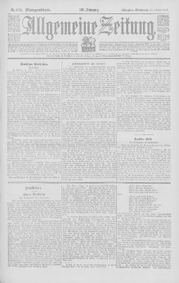 Allgemeine Zeitung Mittwoch 15. Oktober 1902
