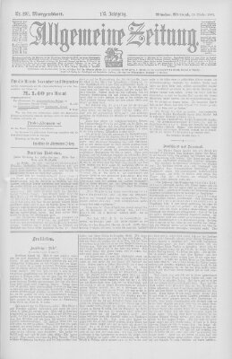 Allgemeine Zeitung Mittwoch 29. Oktober 1902