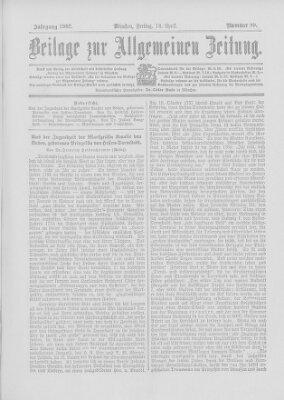 Allgemeine Zeitung Freitag 18. April 1902