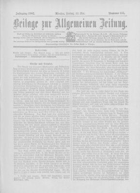 Allgemeine Zeitung Freitag 23. Mai 1902