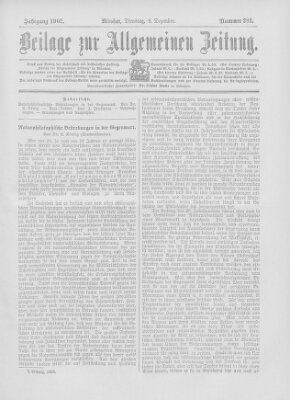 Allgemeine Zeitung Dienstag 9. Dezember 1902