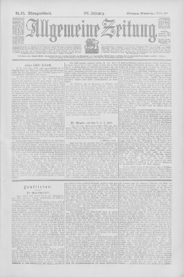 Allgemeine Zeitung Mittwoch 4. März 1903