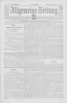 Allgemeine Zeitung Samstag 28. März 1903
