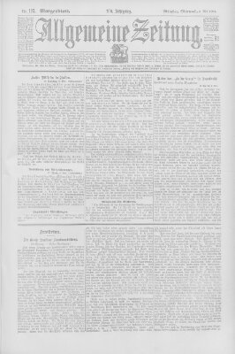 Allgemeine Zeitung Mittwoch 6. Mai 1903