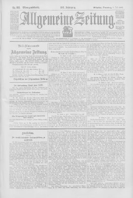 Allgemeine Zeitung Dienstag 7. Juli 1903