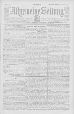 Allgemeine Zeitung Sonntag 27. September 1903