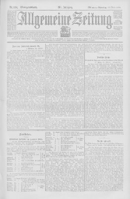 Allgemeine Zeitung Dienstag 13. Oktober 1903