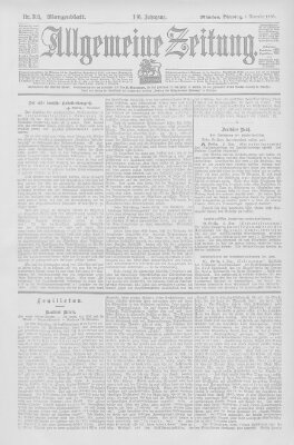 Allgemeine Zeitung Dienstag 3. November 1903