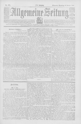 Allgemeine Zeitung Sonntag 29. November 1903