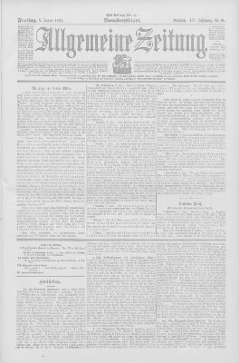 Allgemeine Zeitung Freitag 8. Januar 1904