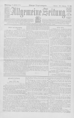 Allgemeine Zeitung Montag 29. Februar 1904