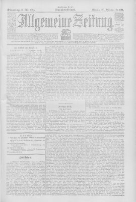 Allgemeine Zeitung Dienstag 15. März 1904