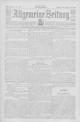 Allgemeine Zeitung Mittwoch 1. Juni 1904