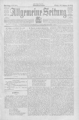 Allgemeine Zeitung Freitag 8. Juli 1904