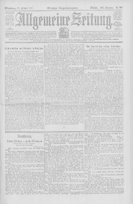 Allgemeine Zeitung Montag 27. Februar 1905