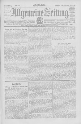 Allgemeine Zeitung Samstag 3. Juni 1905
