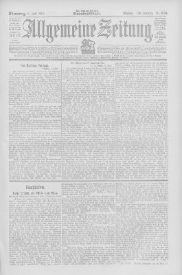 Allgemeine Zeitung Dienstag 6. Juni 1905