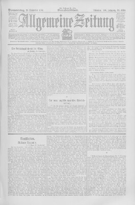 Allgemeine Zeitung Donnerstag 28. September 1905