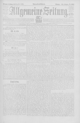Allgemeine Zeitung Donnerstag 28. Dezember 1905