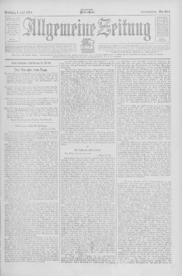 Allgemeine Zeitung Freitag 1. Juni 1906