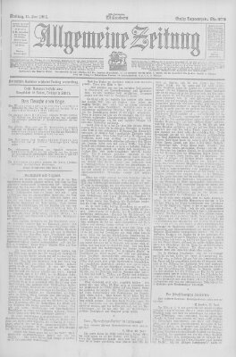 Allgemeine Zeitung Freitag 15. Juni 1906