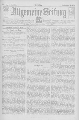 Allgemeine Zeitung Dienstag 26. Juni 1906