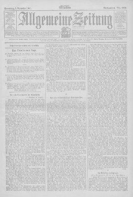 Allgemeine Zeitung Samstag 1. September 1906