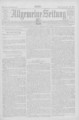 Allgemeine Zeitung Sonntag 9. September 1906