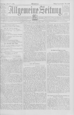 Allgemeine Zeitung Montag 5. November 1906