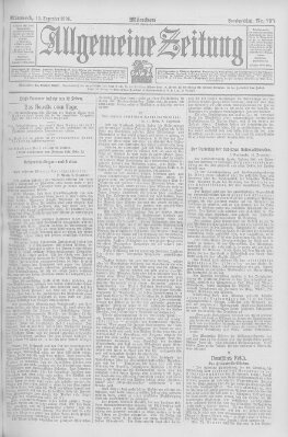 Allgemeine Zeitung Mittwoch 12. Dezember 1906