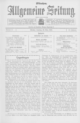 Allgemeine Zeitung Samstag 23. März 1912