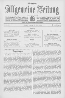 Allgemeine Zeitung Samstag 15. März 1913