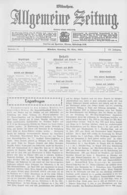 Allgemeine Zeitung Samstag 29. März 1913