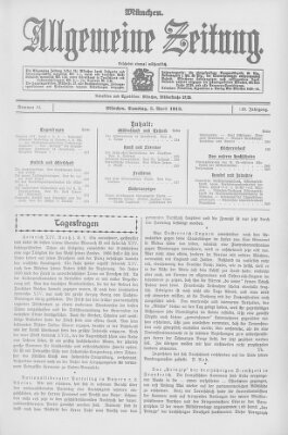 Allgemeine Zeitung Samstag 5. April 1913