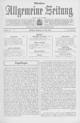 Allgemeine Zeitung Samstag 24. Mai 1913