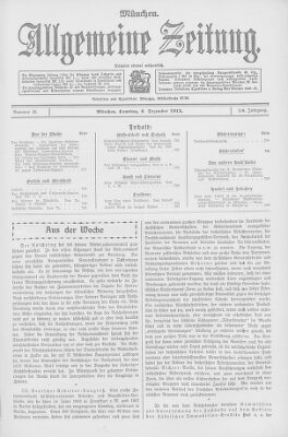 Allgemeine Zeitung Samstag 6. Dezember 1913