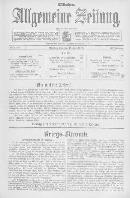Allgemeine Zeitung Samstag 26. Juni 1915