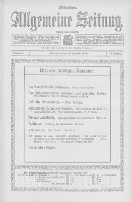 Allgemeine Zeitung Sonntag 17. Dezember 1916