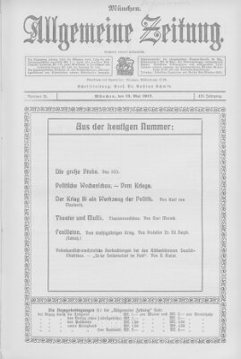 Allgemeine Zeitung Sonntag 13. Mai 1917