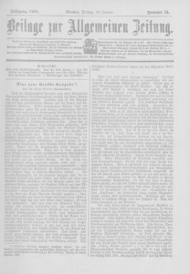 Allgemeine Zeitung Freitag 30. Januar 1903