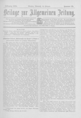 Allgemeine Zeitung Mittwoch 18. Februar 1903