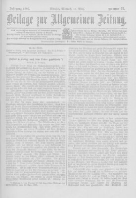 Allgemeine Zeitung Mittwoch 11. März 1903