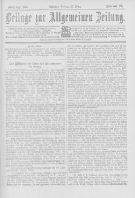 Allgemeine Zeitung Freitag 27. März 1903