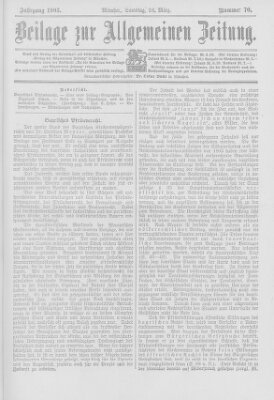 Allgemeine Zeitung Samstag 28. März 1903