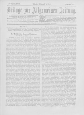 Allgemeine Zeitung Mittwoch 8. Juli 1903