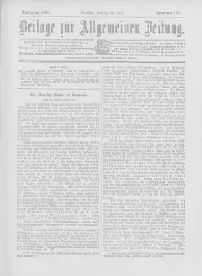 Allgemeine Zeitung Freitag 17. Juli 1903